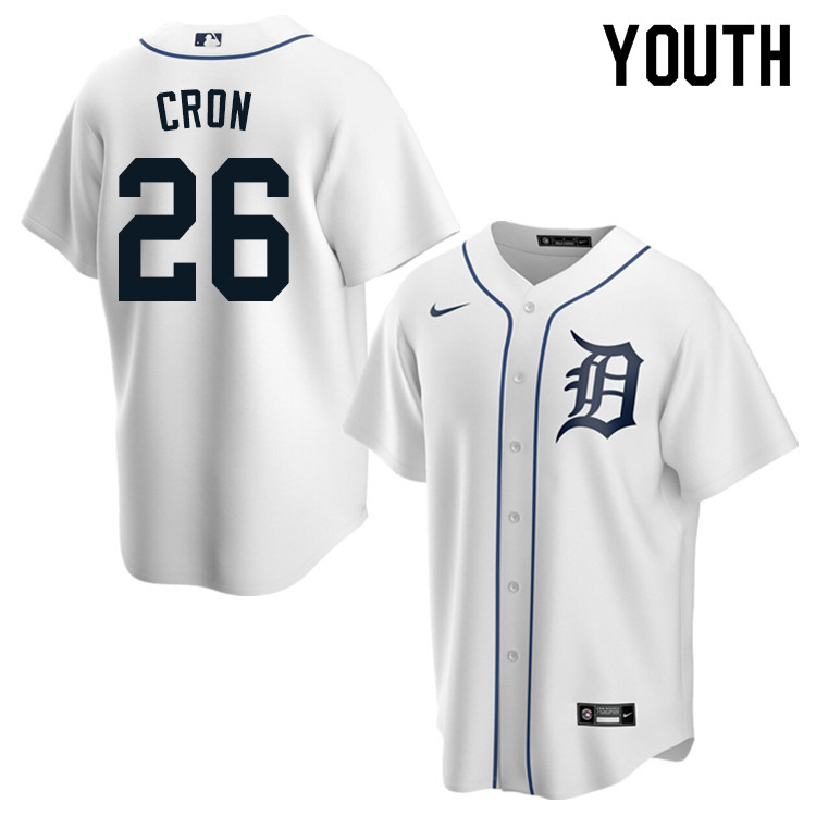 Nike Youth #26 C.J. Cron Detroit Tigers Baseball Jerseys Sale-White
